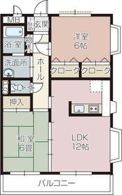 ルクス21(2LDK/3階)の間取り写真