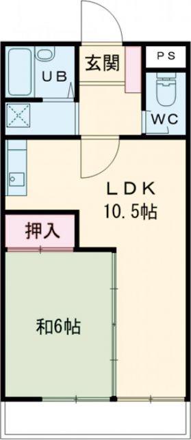 ヴェルテ東青梅(1LDK/1階)の間取り写真