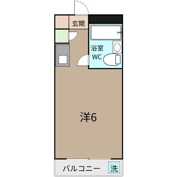 Tテラス堀田南(ワンルーム/7階)の間取り写真