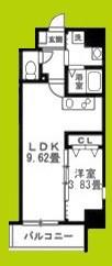 リアライズ堺宿院(1LDK/8階)の間取り写真