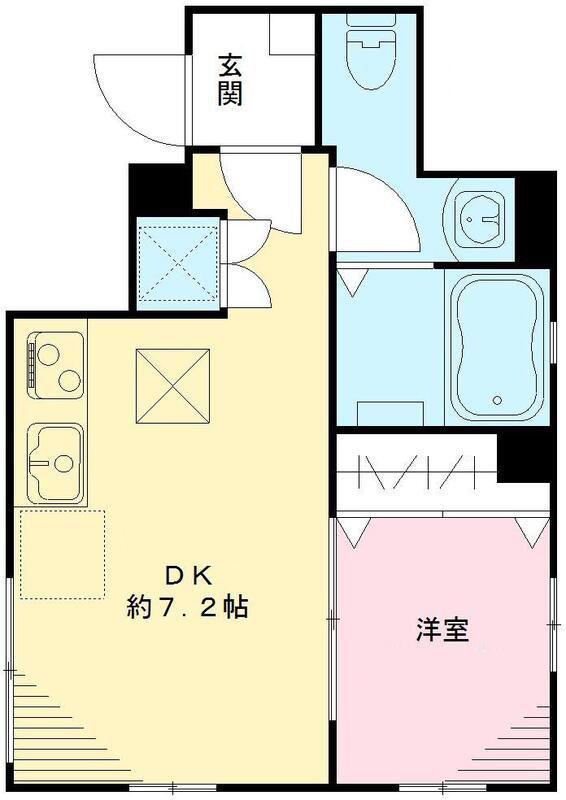 MAISON KOHARU(1DK/1階)の間取り写真