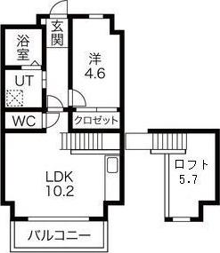 グランフォート新瑞橋(1LDK/3階)の間取り写真