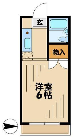 プレジオ多摩(1K/3階)の間取り写真