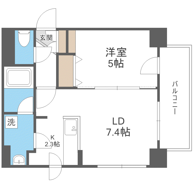 LEE SPACE 栄通(1LDK/10階)の間取り写真