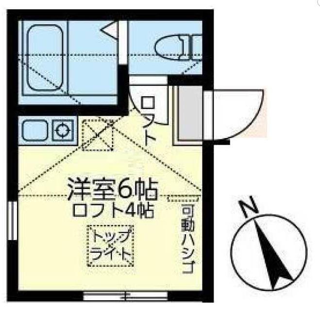 ユナイトみの沢ストロベリーパフェ(ワンルーム/2階)の間取り写真