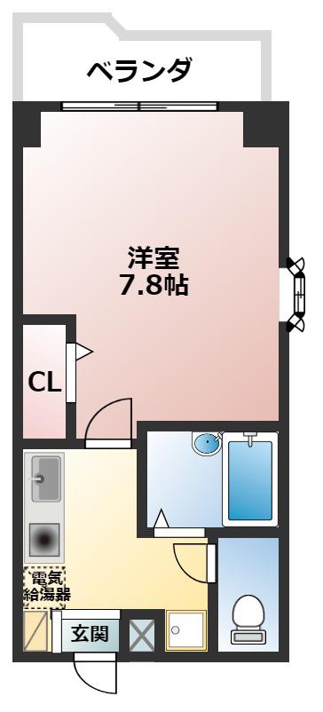 サンドリーム(1K/3階)の間取り写真