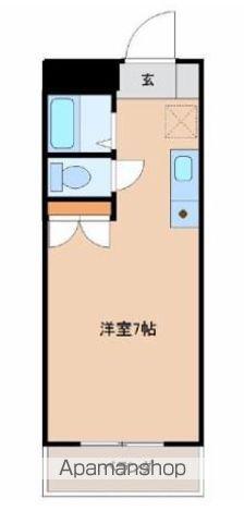 メモリースリー(ワンルーム/3階)の間取り写真