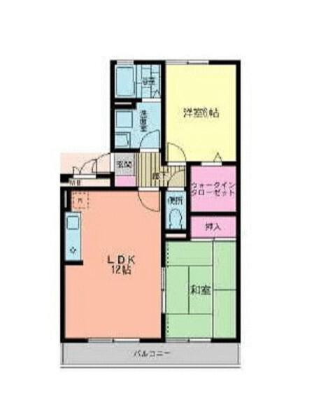 レジデンス海老名B棟(2LDK/3階)の間取り写真