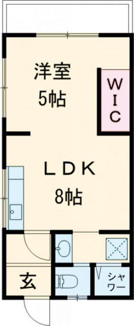東京メトロ東西線 葛西駅 徒歩14分 3階建 築46年(1LDK/2階)の間取り写真