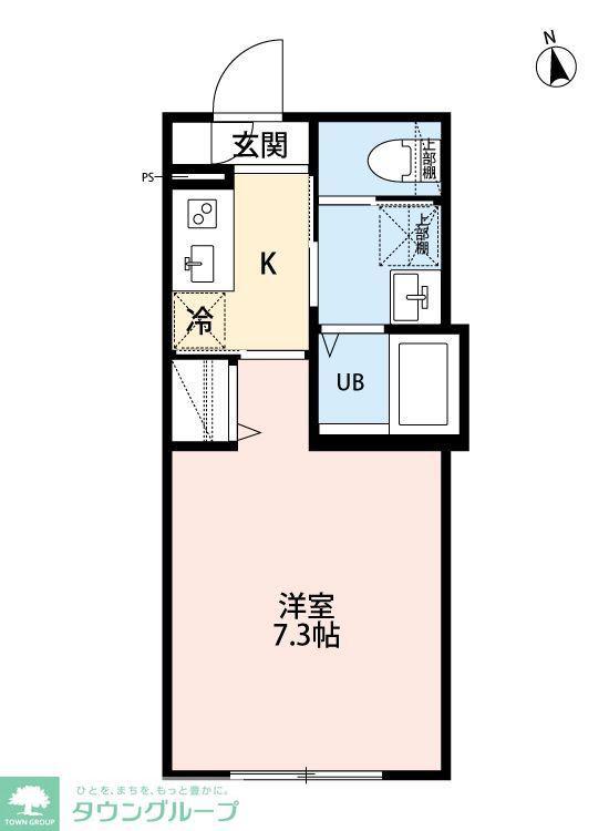 IDEN OAK(1K/3階)の間取り写真