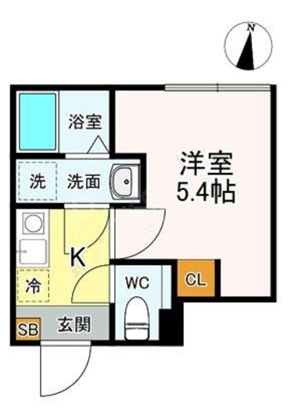 フロレスタ千川(1K/3階)の間取り写真