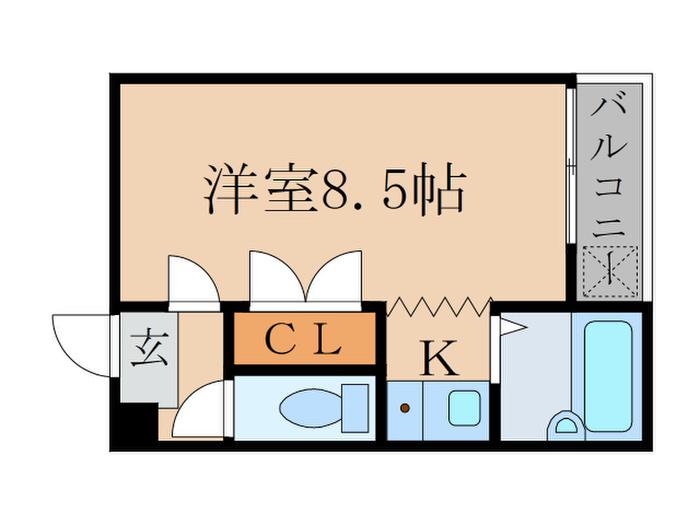 山椒200(1K/2階)の間取り写真