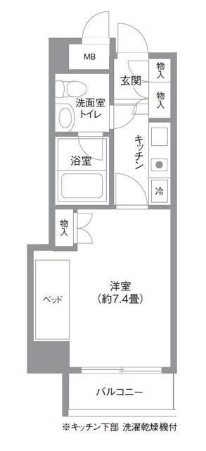 エルプレイス押上(1K/2階)の間取り写真