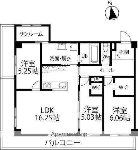 ガイア泉が丘(3LDK/2階)の間取り写真