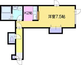 プレシャス文京台(1K/2階)の間取り写真