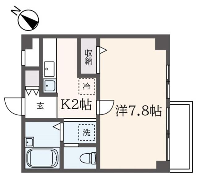 HOME SHINANOYA(1K/2階)の間取り写真