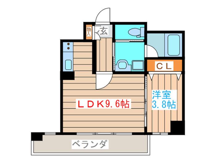 ルミエール日泉(1LDK/3階)の間取り写真