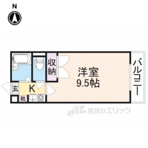 ガジェットハウス3(1K/3階)の間取り写真