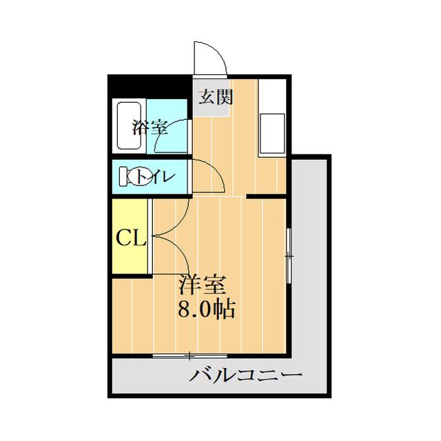 メゾンドソフィア尾ノ上(ワンルーム/4階)の間取り写真