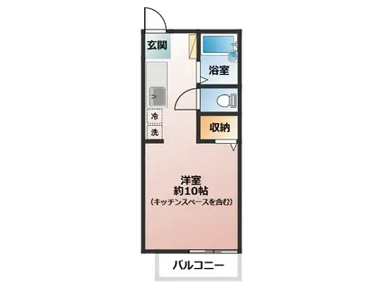 ピア イトウ(ワンルーム/2階)の間取り写真