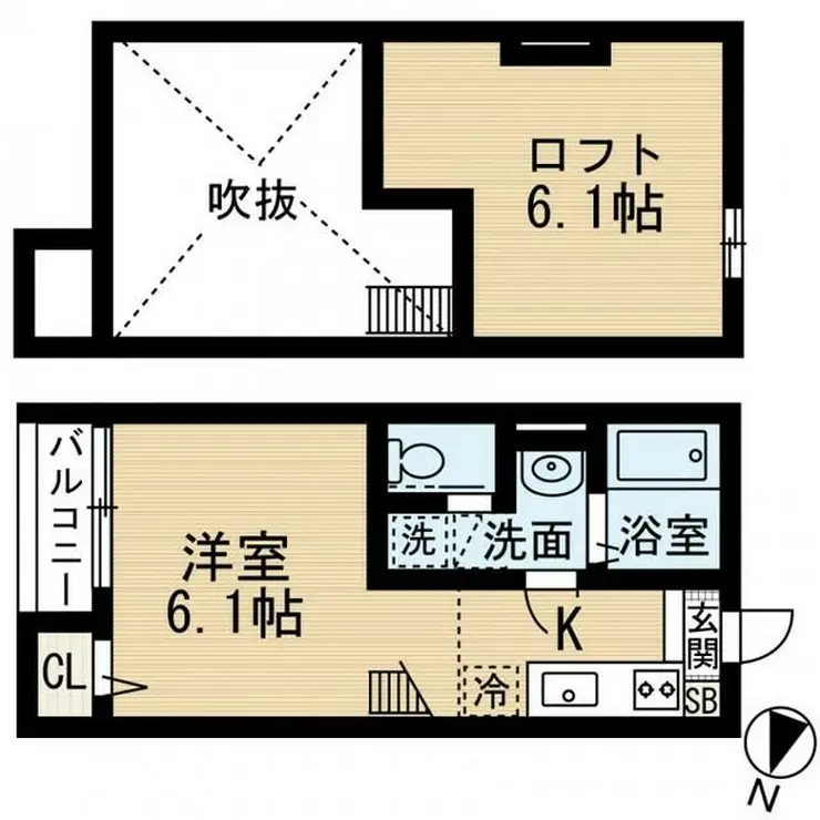 ホワイトハウス末広 1階階 間取り