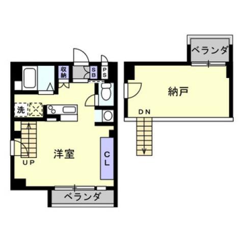 富士ヒルズ(1K/9階)の間取り写真
