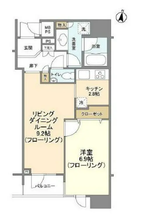 HF白金高輪レジデンス 4階階 間取り