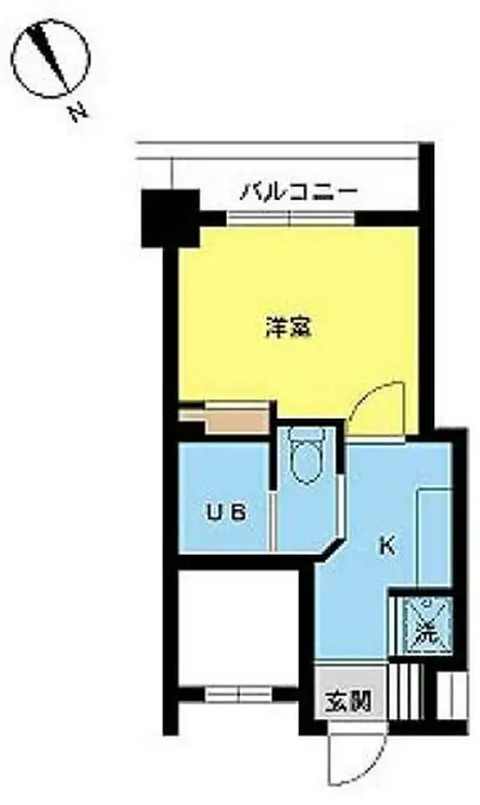 スカイコート三田慶大前 5階階 間取り