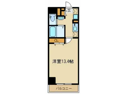 グラン・ドミール仙台駅東(1K/9階)の間取り写真