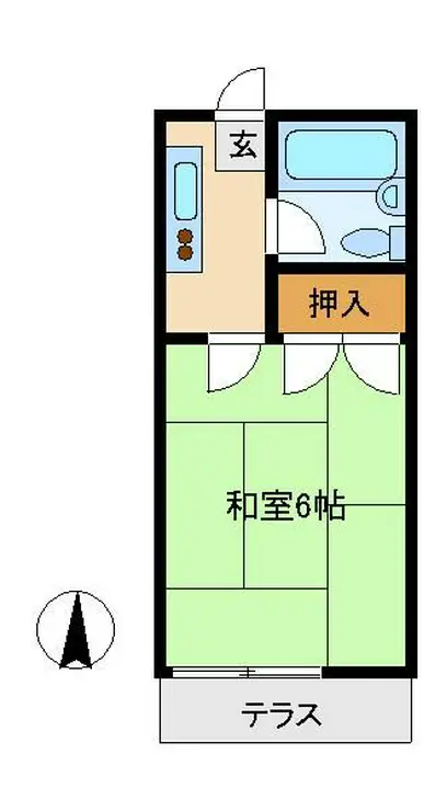 ハイム吉野 1階階 間取り