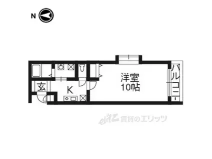 メゾン・エクセルウエスト(1K/2階)の間取り写真