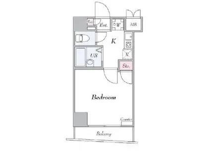 ヴェルステージ日本橋人形町(1K/11階)の間取り写真