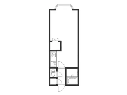 OMレジデンス琴似(ワンルーム/3階)の間取り写真