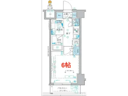 ベルシード横濱南太田(1K/2階)の間取り写真