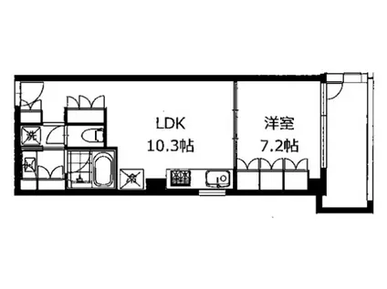 SANKOU BLDG(1LDK/2階)の間取り写真