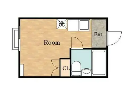 コートMIKI(ワンルーム/2階)の間取り写真