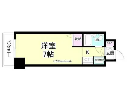 ジョイフル川崎弐番館(ワンルーム/5階)の間取り写真