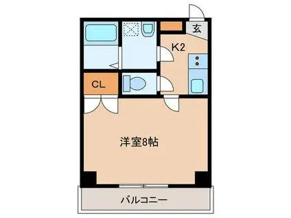 スプリングハイム(ワンルーム/5階)の間取り写真