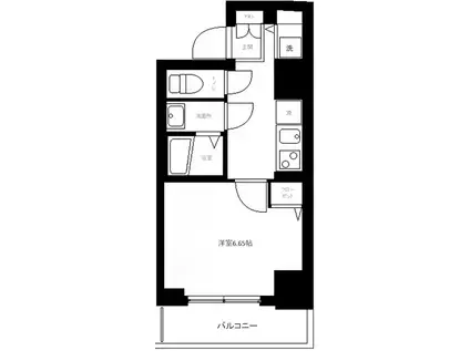 HYS STAGE BRILLANT(1K/3階)の間取り写真