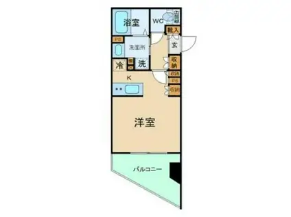 ドルチェ千歳船橋(1K/3階)の間取り写真