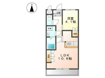 センチュリーカーサ(1LDK/2階)の間取り写真