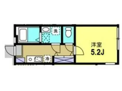 フィールドラグーン下小田中(1K/2階)の間取り写真