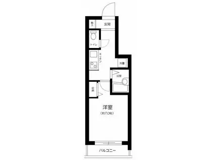 グランヴァン駒込染井(1K/4階)の間取り写真