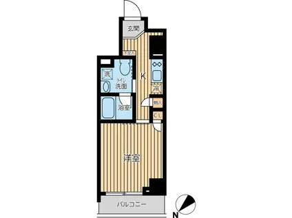 オーキッドレジデンス蔵前II(1K/5階)の間取り写真