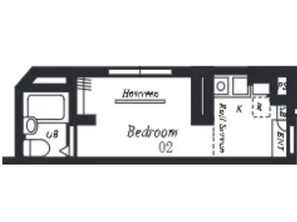プラチナフォルム西巣鴨(ワンルーム/2階)の間取り写真