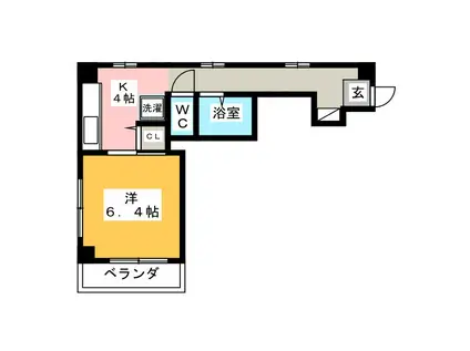 プチメゾン・F(1K/3階)の間取り写真