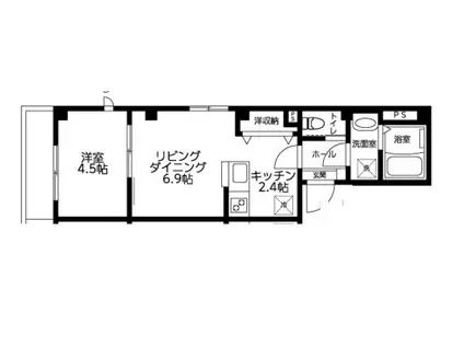LAPLACE(1LDK/2階)の間取り写真