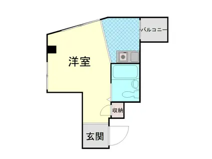 ローレルコートマンション(ワンルーム/4階)の間取り写真