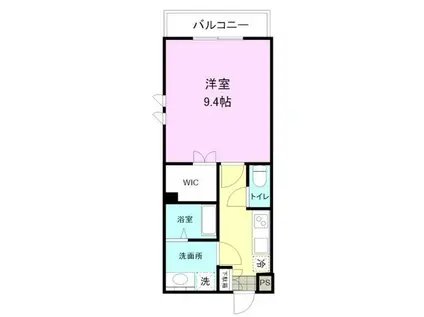 アウローラ(1K/1階)の間取り写真