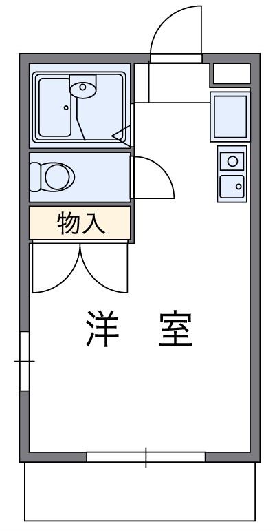 レオパレス長砂(1K/1階)の間取り写真